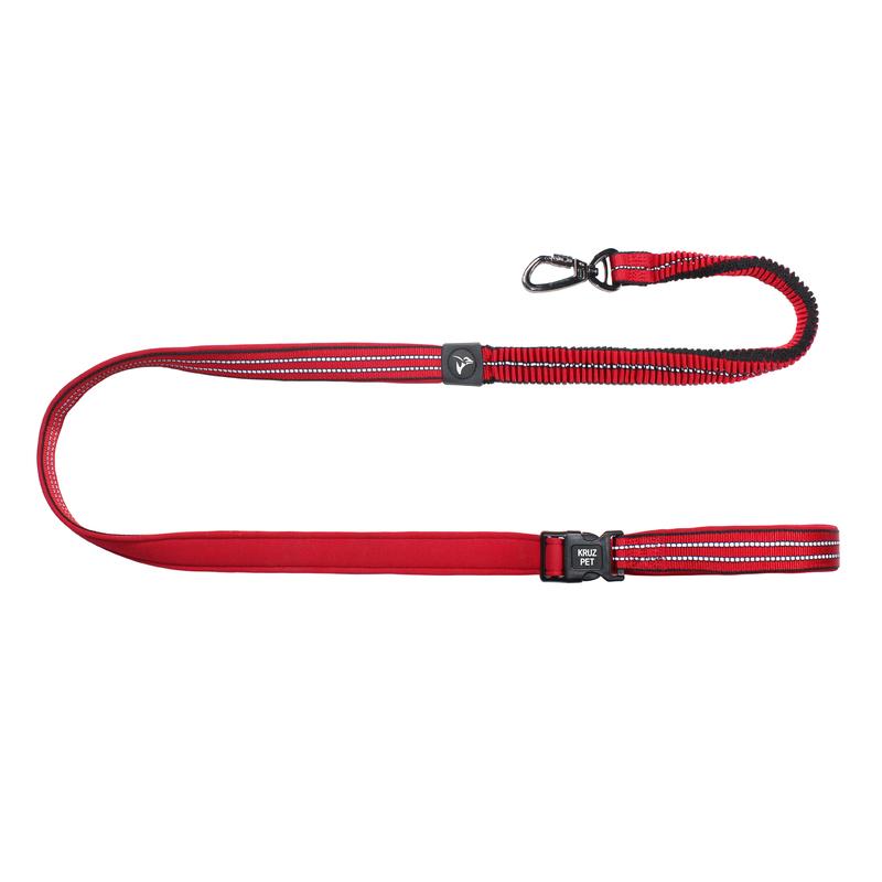 VARIO NYLON Easy Snap™ BUNGEE Leash w/ Click and Lock Snap Hook - 6ft