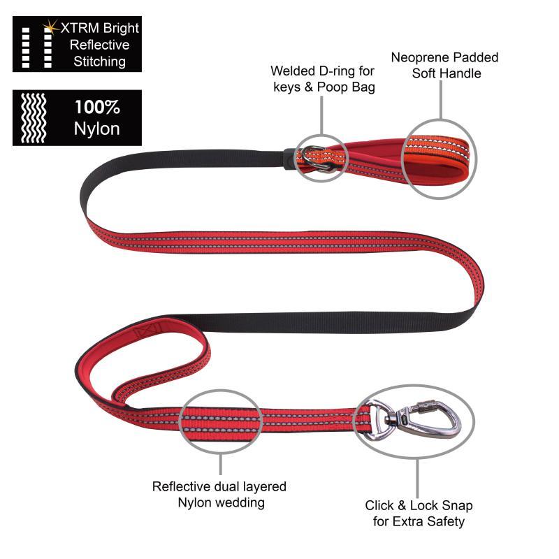 VARIO Double Handle With Neoprene Leash - 6ft